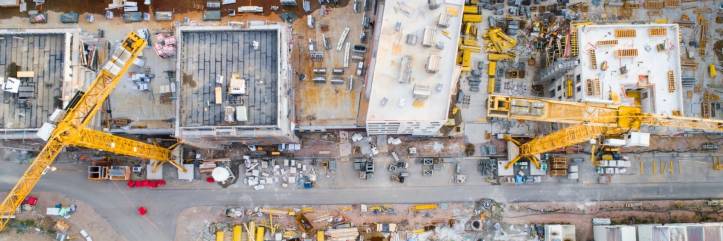 Baustellen und Servicefahrzeuge